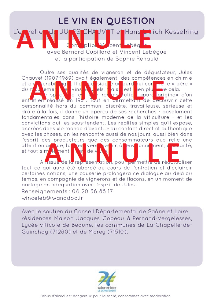 Flyer le vin en question verso