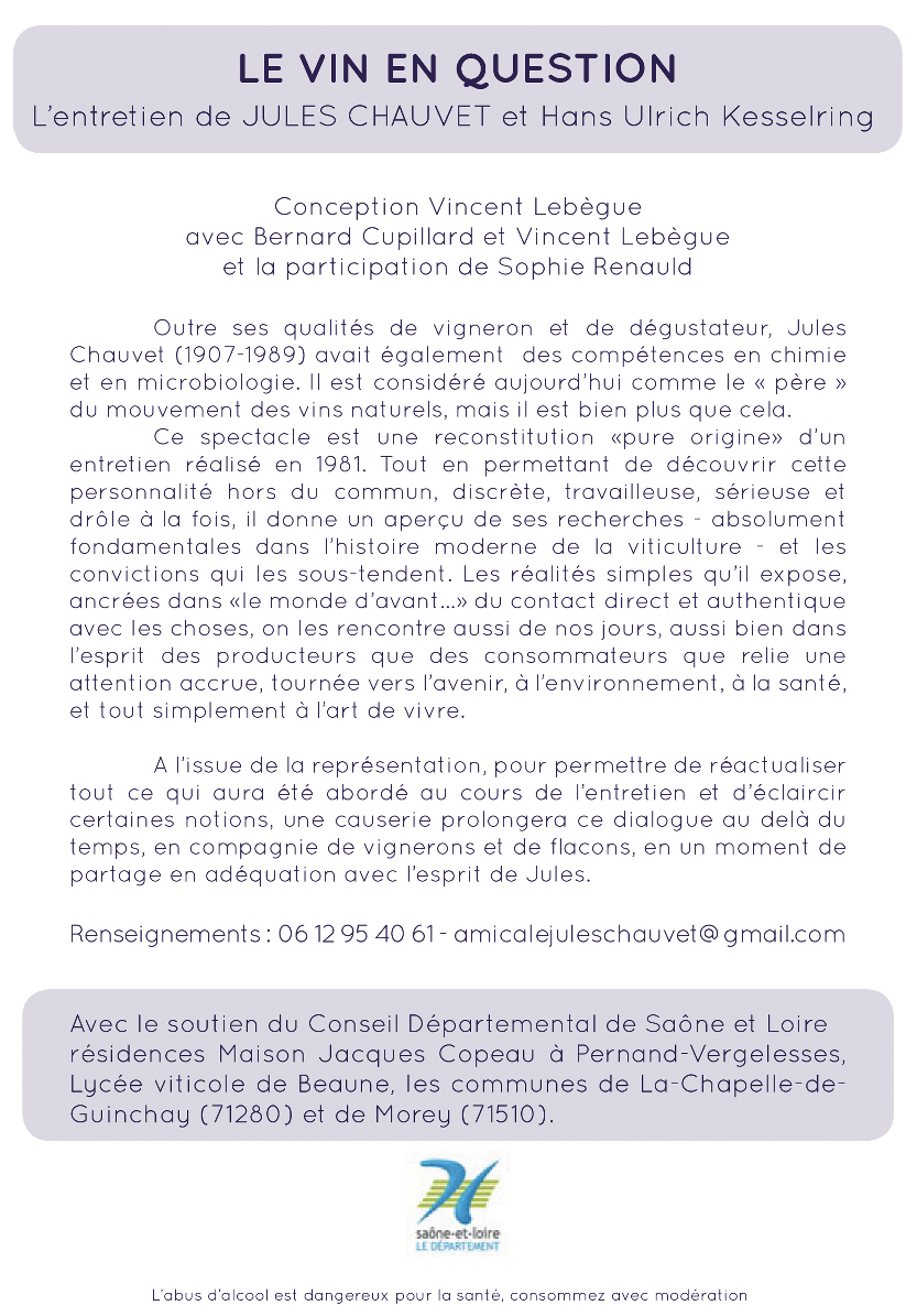 Flyer le vin en question verso